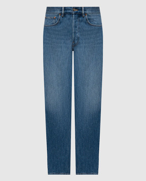 Valentino Сині джинси з ефектом потертості 8V3DE05EB6M