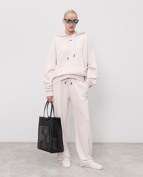 Off-White Рожеве худі з принтом Paint Arrow 44MBB085S26F00J