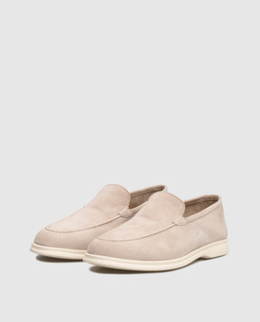 Pini Parma Бежеві замшеві лофери SHOXMOCBEI