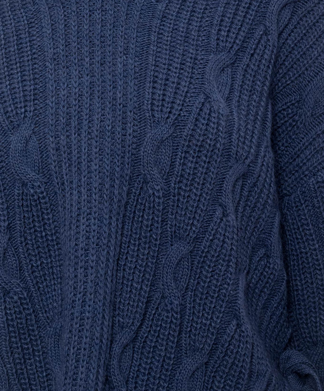 Twinset Синій светр з вовною 262TT3010 зображення 5
