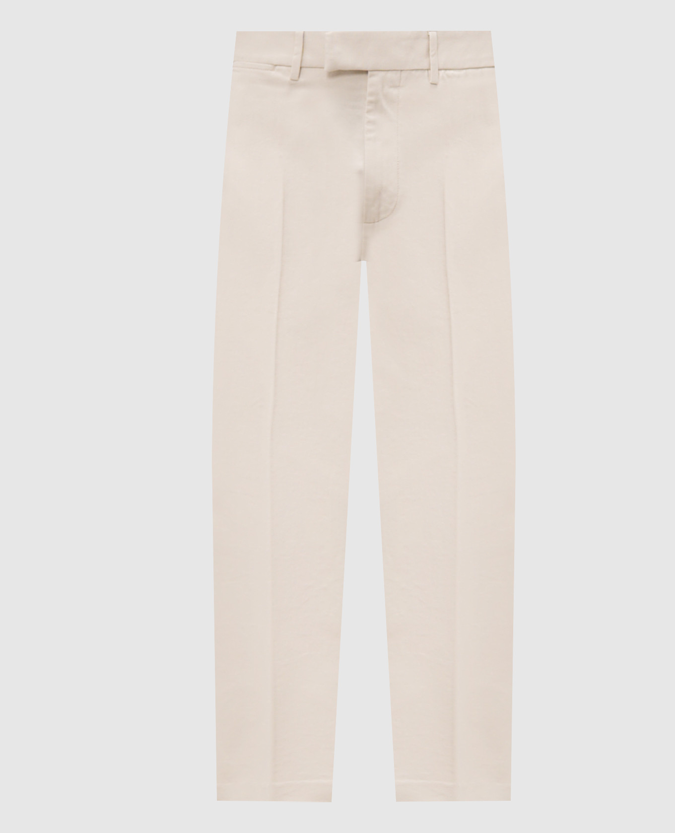 Белые брюки с логотипом