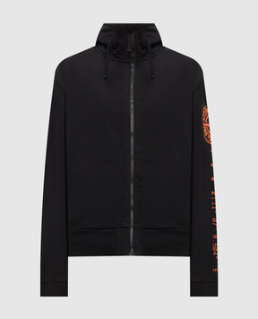 Stone Island Черная спортивная куртка с принтом логотипа L2S156100009S0467