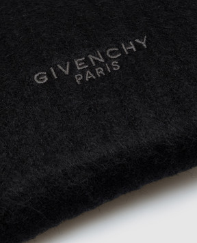 Givenchy Черный шарф-капюшон с шерстью 710012517002