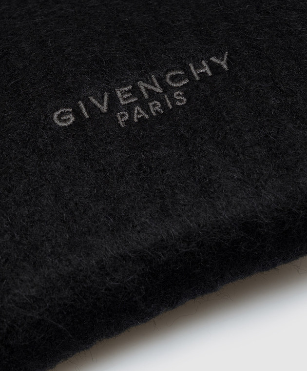 Givenchy Чорний шарф-капюшон з вовною 710012517002 зображення 3