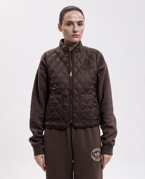 Sporty & Rich Коричневый стеганый жилет JA00883205BR38