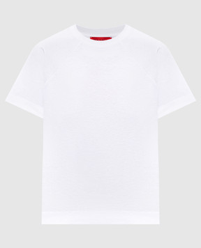 Max & Co Біла футболка Oteso з льоном прямого крою MCOTESO