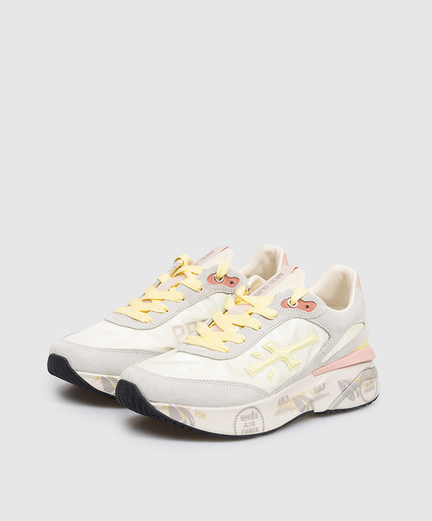 Premiata Желтые комбинированные кроссовки Moerund MOERUND8081 изображение 2