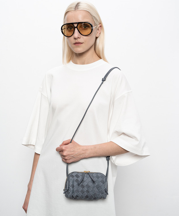 Bottega Veneta Серая замшевая сумка Concert 794258V6FQ1 изображение 2