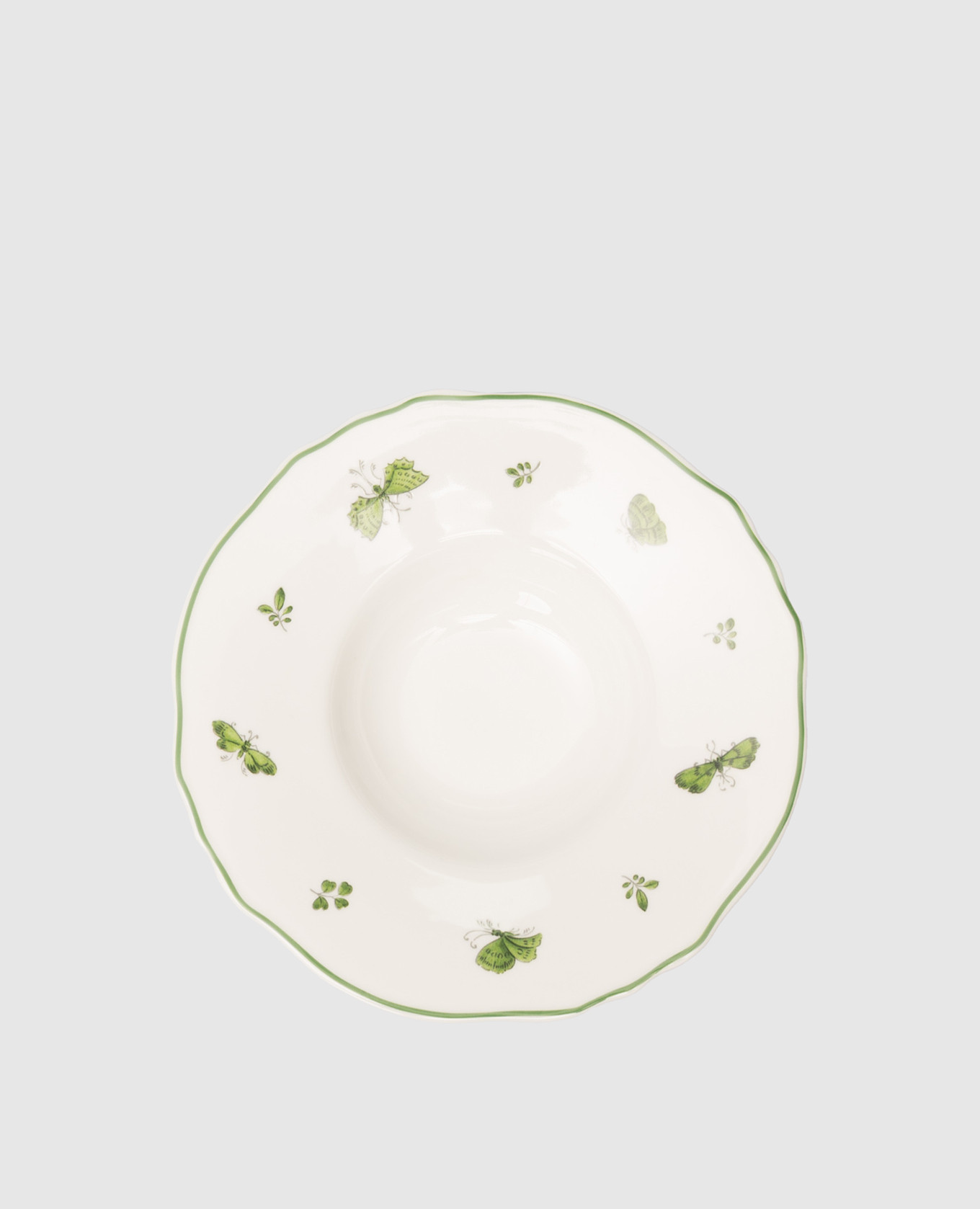 Біла порцелянова тарілка для пасти Rosa Rosae