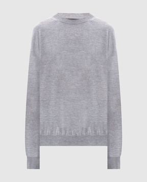 Sofie D`Hoore Сірий меланжевий джемпер MUSCAT з вовни MUSCATYMER