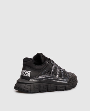 Versace Черные комбинированные кроссовки Trigreca DSU8094D18TCG