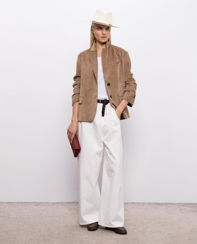 Brunello Cucinelli Белая майка MP952FD600