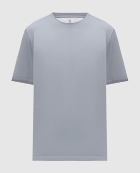 Brunello Cucinelli Футболка блакитного кольору M0B131308