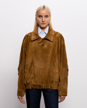 Saint Laurent Коричневая замшевая куртка 798780YC2AY