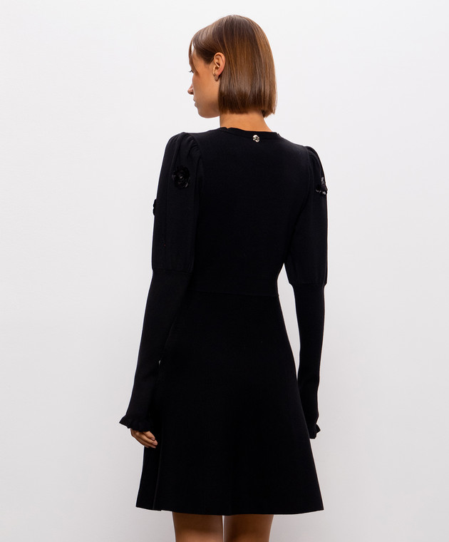 Twinset Черное платье с пайетками 262AT3102 изображение 4