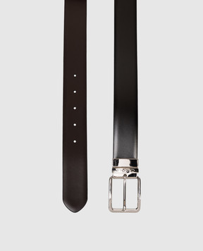 Canali Кожаный двухсторонний ремень с логотипом KA0052850C