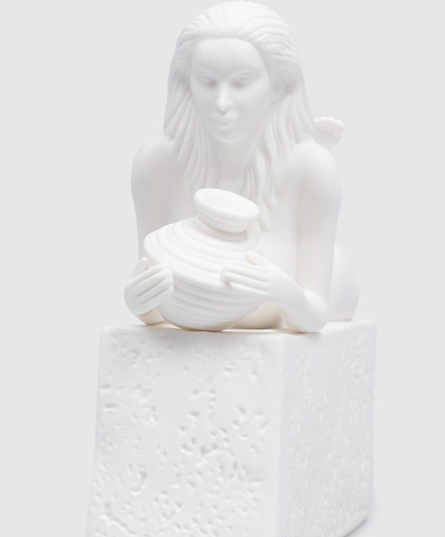 Palais Royal Декоративная белая фарфоровая статуэтка Zodiac Aquarius woman 4502 изображение 3