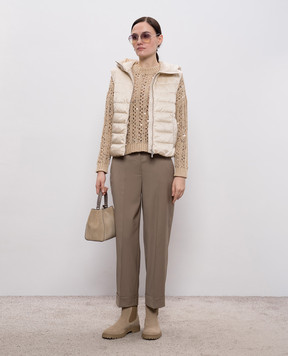 Peserico Бежевий светр з паєтками A99071F039117B