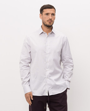 Canali Сорочка кольору айворі в клітинку GD03813CCL70A1