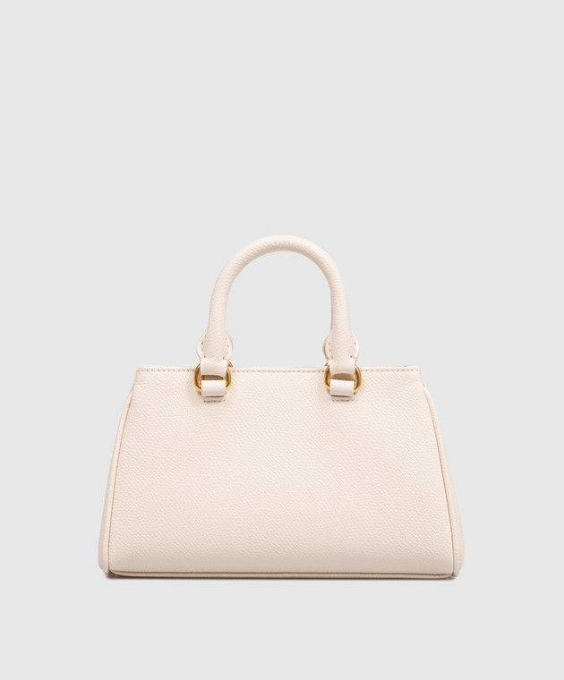 Valentino Бежева шкіряна міні-сумка VLogo Signature 9W2P0BA9SNP зображення 4
