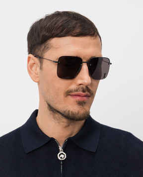 Saint Laurent Чорні сонцезахисні окуляри CASSANDRE 652363Y9902