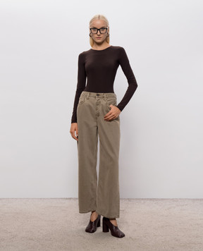 AGOLDE Коричневые джинсы Low Slung Baggy A90791968