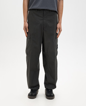 Stone Island Сірі штани карго з патчем логотипа L1S153100043S0003