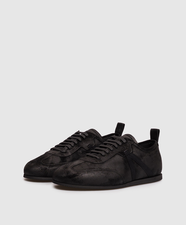 Ann Demeulemeester Черные замшевые кроссовки Siru B0012585LT147 изображение 2