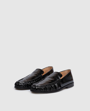 Marsell Черные кожаные глянцевые лоферы Mocassino MW8207P041