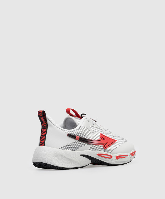 Off-White Детские серые кроссовки For Jumping OBIA013S26FAB001 изображение 3