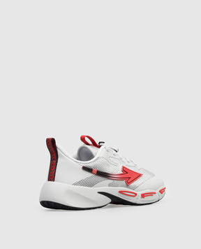 Off-White Детские серые кроссовки For Jumping OBIA013S26FAB001