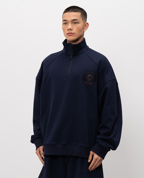 Juun.j Синій світшот з блискавкою JC6141P22R