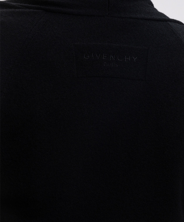 Givenchy Чорний светр з вовни з драпіруванням BW90XB4ZVT зображення 5