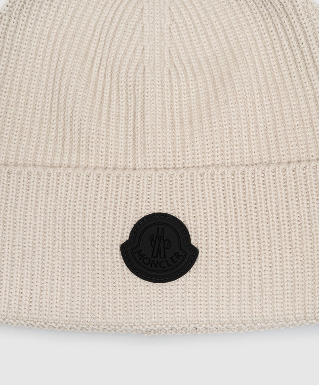 Moncler Сіра шапка з вовни L20913B00071M1131 зображення 4