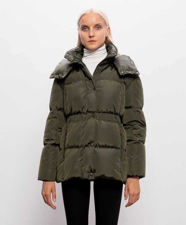 Moncler Зелений пуховик Agneux L20931A00163539ZD зображення 3