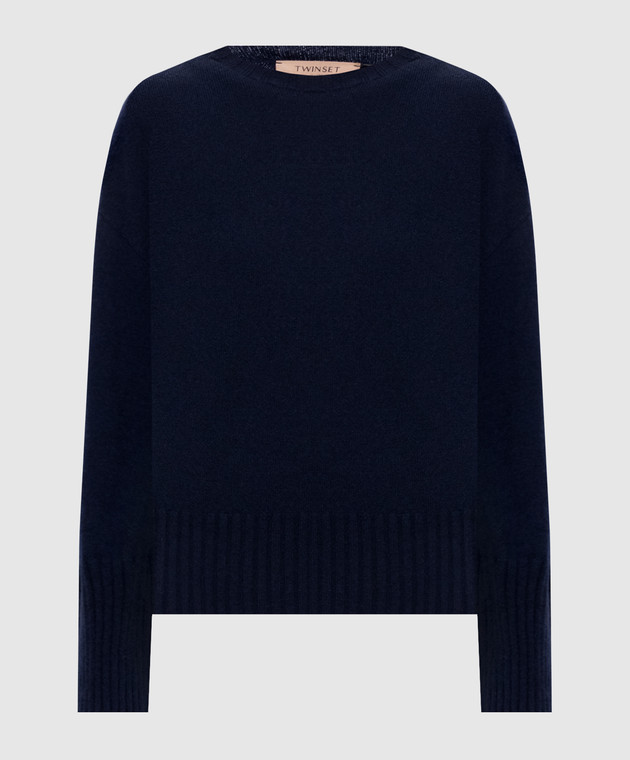 Twinset Синій светр з кашеміру 262TT3392