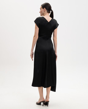 Victoria Beckham Чорна сукня міді Aria 1226WDR007292D