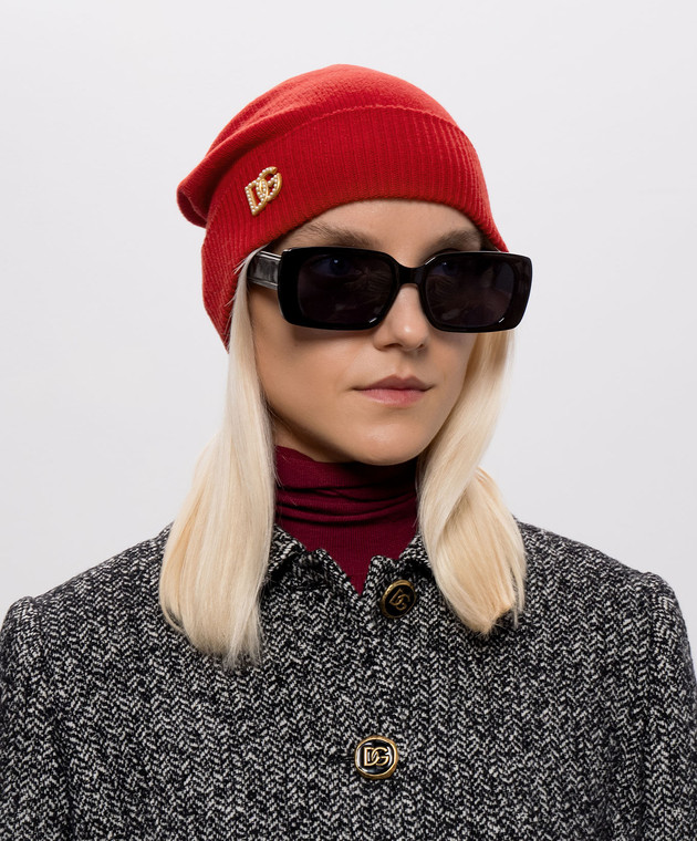 Dolce&Gabbana Червона шапка з вовни FXQ28TJDVNK зображення 2