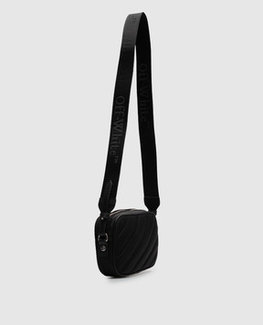 Off-White Черная сумка кросс-боди с фактурной эмблемой OWWNQ07F26FB01