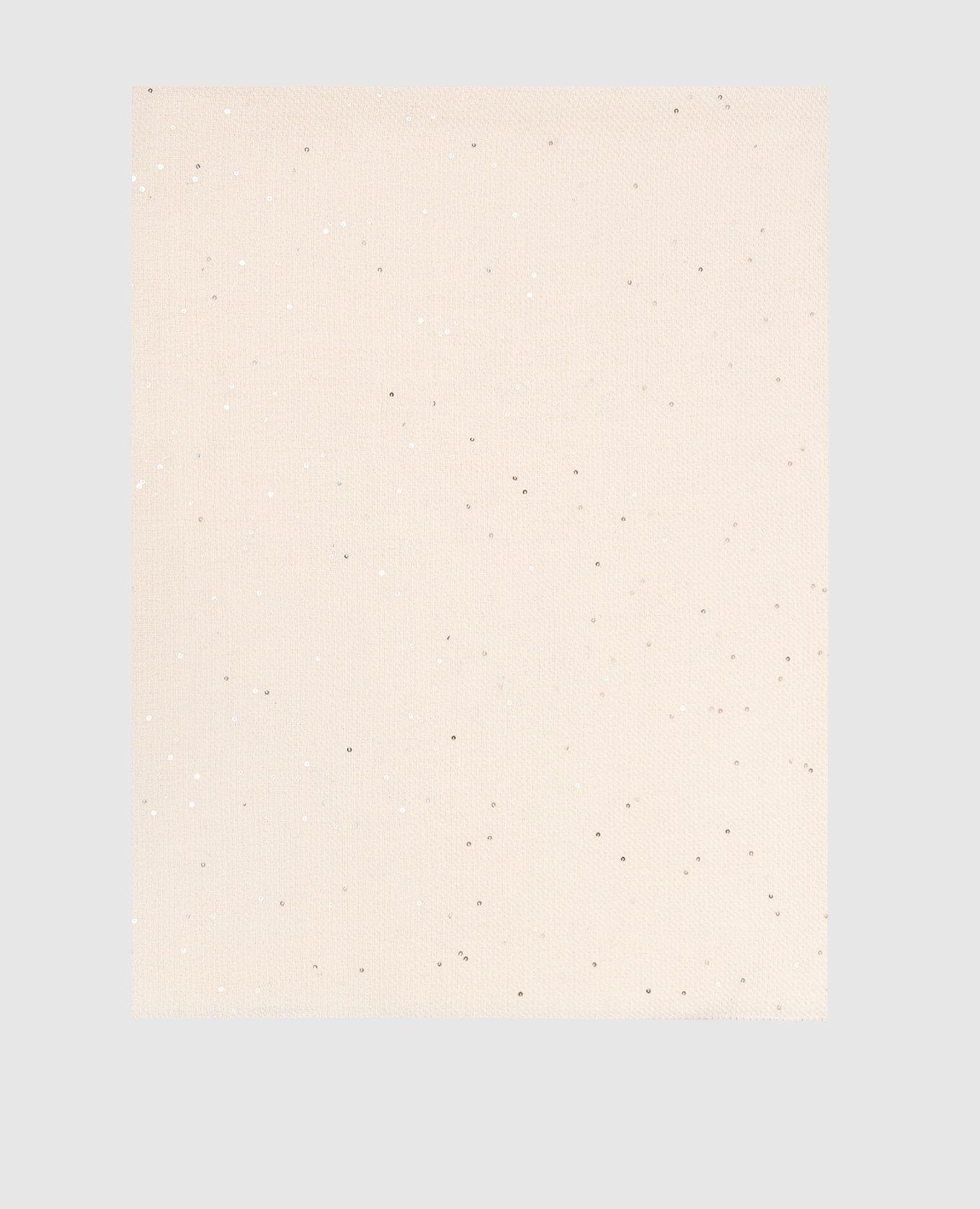 Белый шарф с пайетками