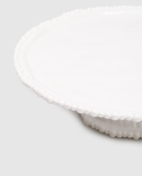 Baci Milano Біла підставка для торта Pearl CAKCOL01