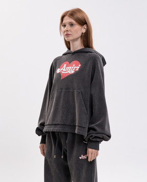 AMIRI Серые худи с принтом логотипа AW426JR020