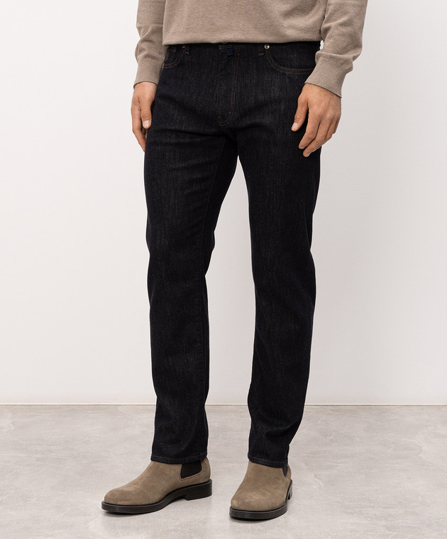 MooRER Темно-синие джинсы MILTON MILTON09DARKDENIM изображение 3