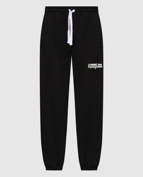 Comme des Fuckdown Чорні джогери з принтом логотипа FMS6CFABM01914