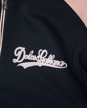 Dolce&Gabbana Детская синяя спортивная куртка L5JWDRG7PWH