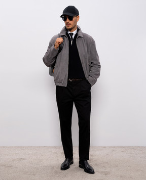 Brunello Cucinelli Сіра замшева куртка MPCAO2071