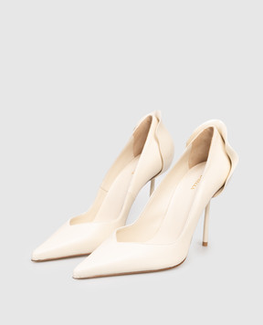 Le Silla Білі шкіряні туфлі PETALO 3130D090BXPPNEM