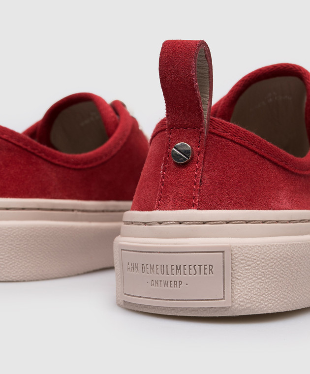 Ann Demeulemeester Червоні замшеві кеди Halli B0014098LT199 зображення 5