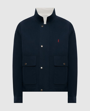 Saint Laurent Двостороння куртка з вишивкою монограми A0001RY6J98