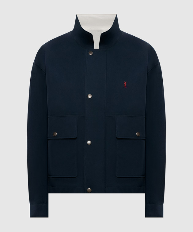 Saint Laurent Двостороння куртка з вишивкою монограми A0001RY6J98